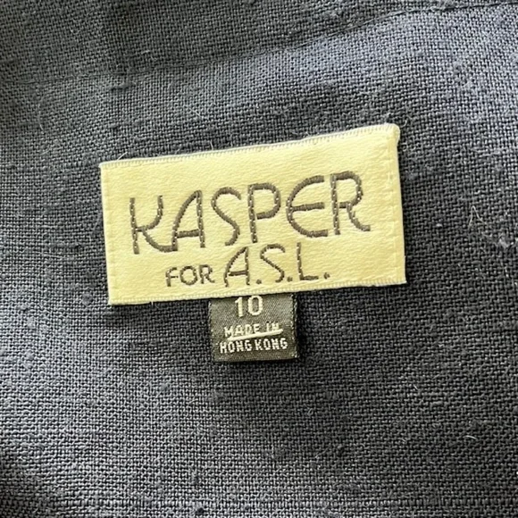 KASPER for ASL Vintage Navy & Red Dress Size 10 - Picture 6 of 8